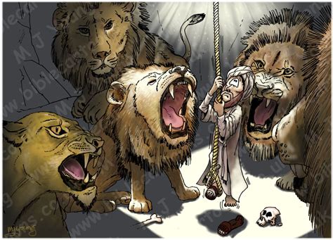 Daniel 06 - The lions’ den - Scene 08 - Into the den | Bible Cartoons