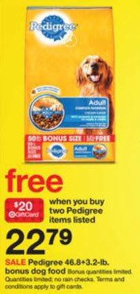 Target: Pedigree Dry Dog Food $8.65 for 50lbs! - The Coupon Challenge