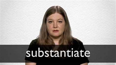 How to pronounce SUBSTANTIATE in British English - YouTube