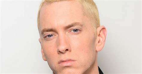 Slim's new shade! Eminem is almost unrecognisable as he ditches peroxide blond hair for natural ...