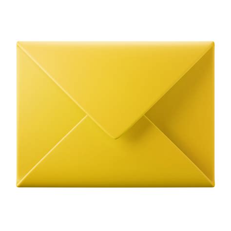 envelope de e-mail amarelo mensagem símbolo interface do usuário ícone 3d render ilustração ...