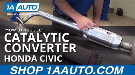 How to Replace Catalytic Converter 2001-05 Honda Civic | 1A Auto