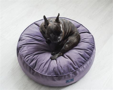 Purple dog nest | Designer pet cushion | Removable dog bed cover ...