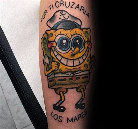 50 Tatuajes de Bob Esponja y su simbolismo