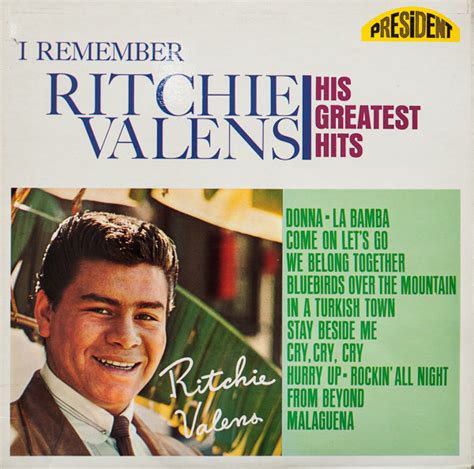 Ritchie Valens – I Remember Ritchie Valens - His Greatest Hits (1967 ...