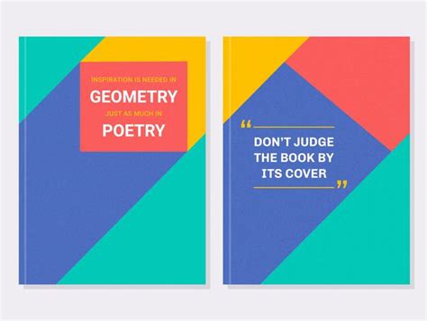 Geometric Motivational Book Cover Vector Set 214944 Vector Art at Vecteezy