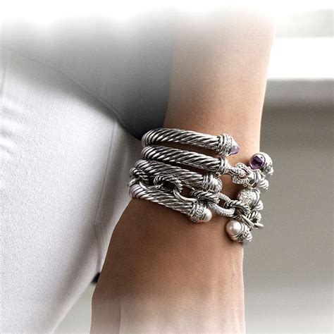 Stunning. We would love these David Yurman bracelets to be added to our stacks of DaLori Designs ...