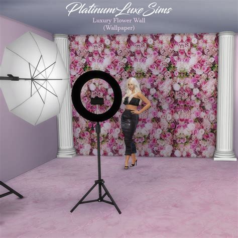 PlatinumLuxeSims — 🌸Luxury Flower Wall🌸 (Wallpaper) So here is some...