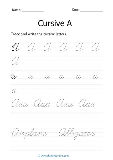 Cursive writing