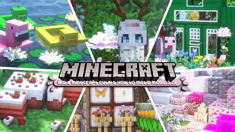 how to make your minecraft cute & aesthetic + how to install mods and ...