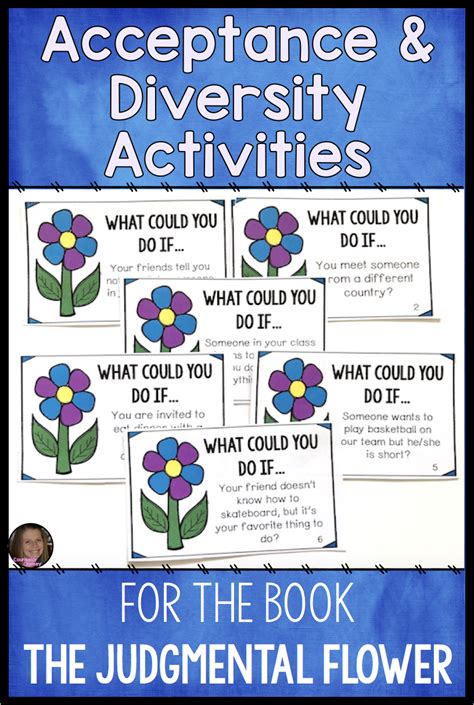 Inclusion & Diversity Activities For Acceptance Lessons: The Judgmental Flower | Diversity ...