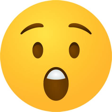 "Astonished face emoji" Emoji - Download for free – Iconduck