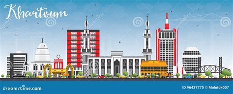 Khartoum Skyline with Gray Buildings and Blue Sky. Stock Vector ...