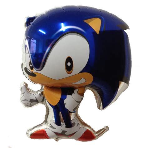 XXPWJ Free Shipping Classic Toys Inflatable Sonic Balloons Party Decorations Mylar Cartoon ...