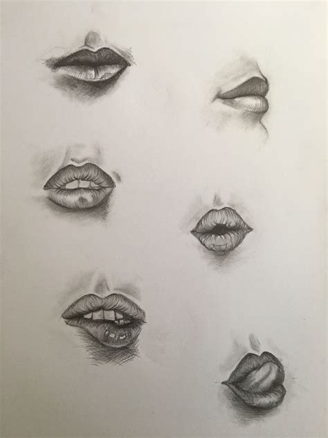 Mouth sketches | Drawing sketches, Drawings, Lips drawing