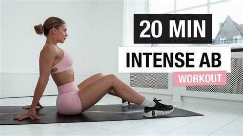 20 MIN INTENSE AB WORKOUT - YouTube