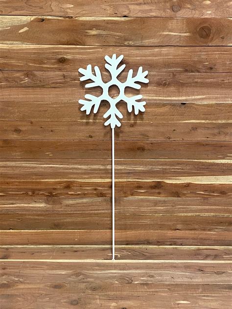 snow flake, metal snowflake, holiday decoration, yard art, staked snowflake in 2022 | Yard art ...