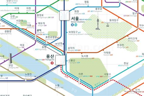 Seoul Rail Map - A Smart City Guide Map, Even Offline!