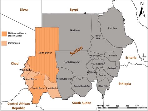 The study area “North Darfur and South Darfur States” in Darfur, Sudan.... | Download Scientific ...