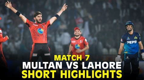 Short Highlights | Multan Sultans vs Lahore Qalandars | Match 7 | HBL PSL 9 | M2A1A - YouTube