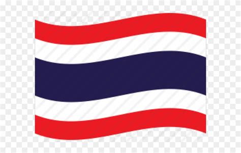 Thailand Flag Clipart Student - Thai Flag Vector Png Transparent Png (#859332) - PinClipart