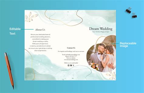 Wedding Brochure Template in PSD, InDesign, Apple Pages, Illustrator ...