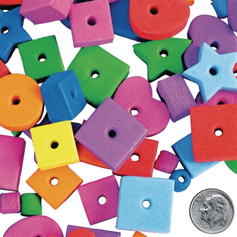 Colorations® Jumbo Fun Shapes Foam Beads - 500 Pieces