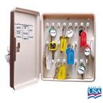 Luckyline 24 Hook Plastic Key Organizer Box with Lock