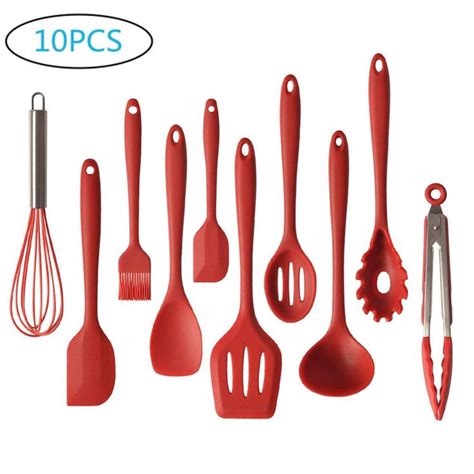 Amrta Ustensiles De Cuisine en Silicone Spatulas RÉSistant À La Chaleur ...