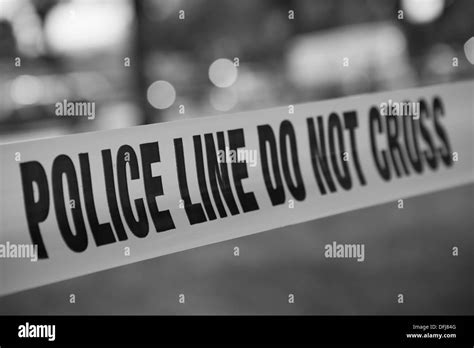 Crime Scene Black and White Stock Photos & Images - Alamy