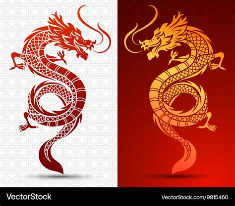 Chinese dragon Royalty Free Vector Image - VectorStock