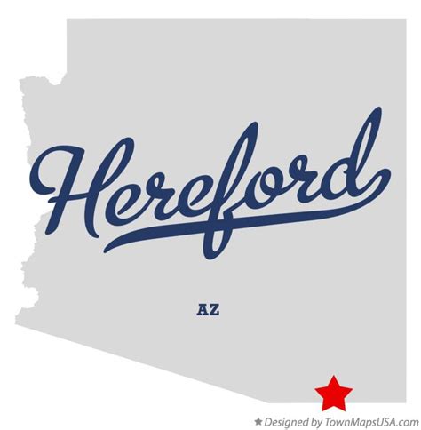 Map of Hereford, AZ, Arizona