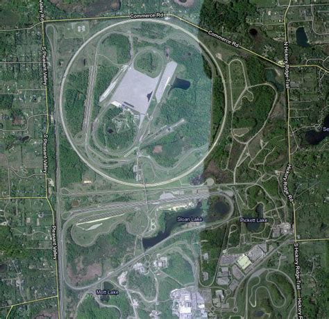 Odd Locations On Google Maps: Automobile Test Tracks - GM Milford ...