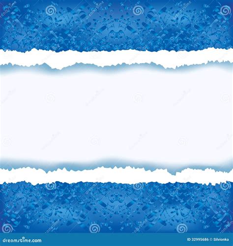 Abstract Blue Background With Torn Paper Royalty Free Stock Image ...