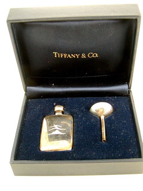 Tiffany Sterling Silver Perfume Bottle & Funnel In Box