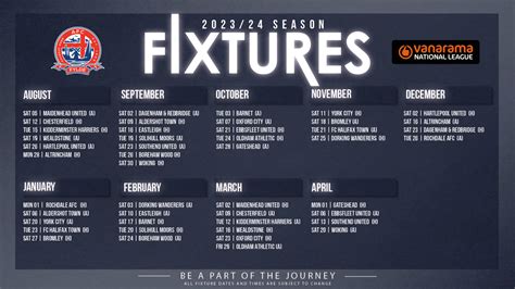 2023/24 National League Fixtures Revealed | AFC Fylde