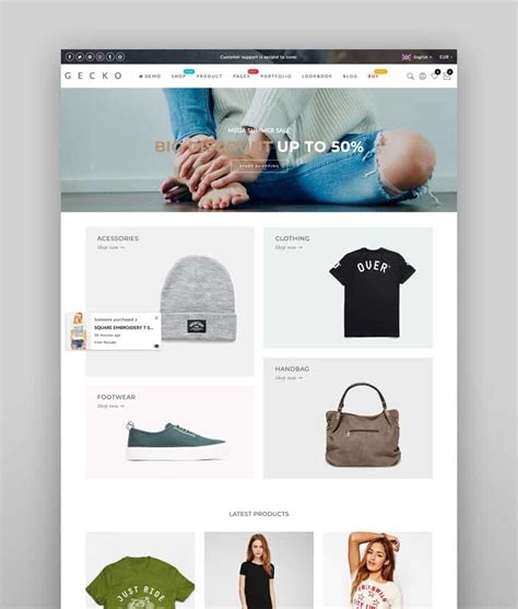 2020’s Best eCommerce Website Templates for Your Online Store