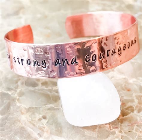 Inspirational Jewelry Inspirational Bracelet Custom Stamped - Etsy