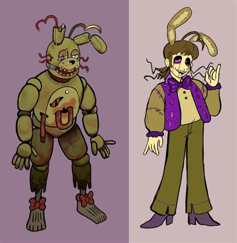 Springtrap and Glitchtrap | Fnaf characters, Afton, Dave miller