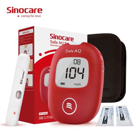 Sinocare Portable Best Glucometer Kit Smart Glucometer Brands Price ...