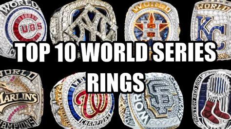 [2020] Top 10 World Series Rings - YouTube