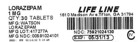 Lorazepam (Life Line Home Care Services, Inc.): FDA Package Insert, Page 2