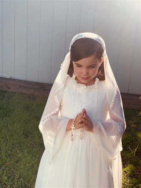 First Communion Dress and Veil Holy Communion Dress 1st - Etsy Australia