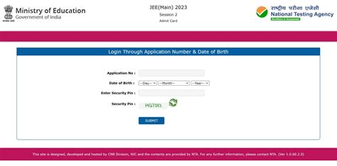 Jee 2 Application Form 2023 - Printable Forms Free Online