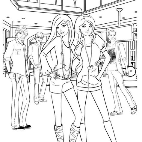 Barbie Dream House Coloring Pages