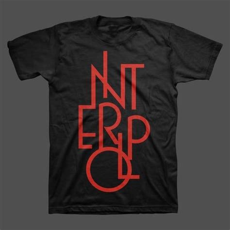 Interpol Store: Official Merch & Vinyl | Vintage rock shirt, Logo tees, Rock shirts