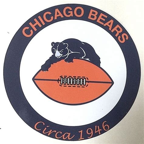 Chicago Bears NFL 7" Tin Vintage 1946 Logo #NFL #ChicagoBears | Chicago bears logo, Nfl bears ...