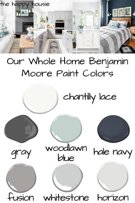 Whole Home Benjamin Moore Paint Color Scheme The Happy Housie