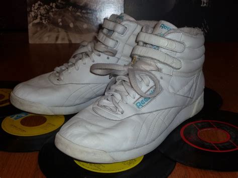 80's Reebok High Tops White Leather by getmodern on Etsy