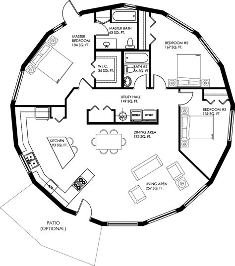 Custom Floor Plans | Modern Prefab Homes | Round Homes | Cob house plans, Round house plans ...